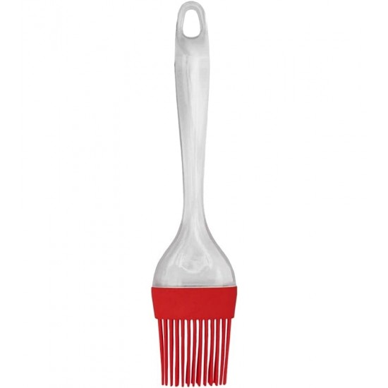 Pincel De Silicone 22cm Vermelho Com Cabo Acrílico Mimo Style
